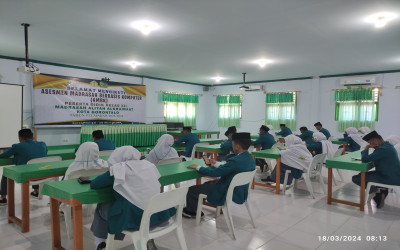 AMBK 2024 Dimulai, 98 Santri Kelas 12 Ikuti Ujian Akhir Madrasah Di Bulan Ramadhan
