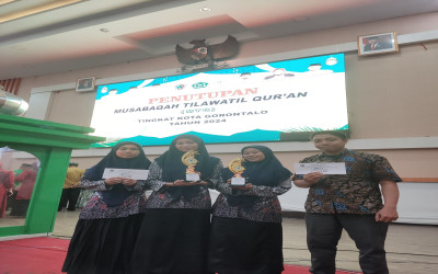 Membanggakan, 3 Santriwati MA Alkhairaat Juarai Fahmil Qur’an pada MTQ Tingkat Kota Gorontalo